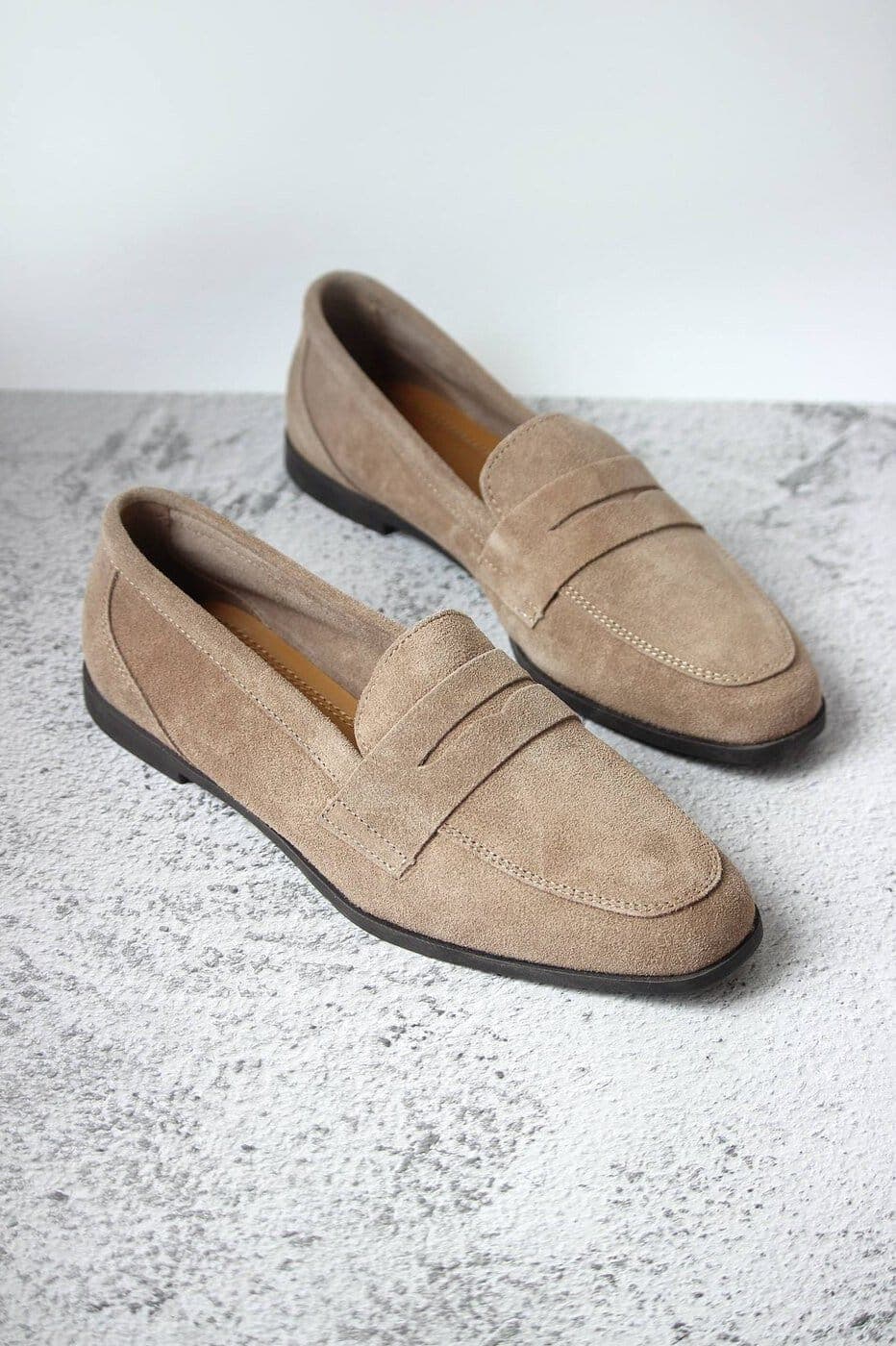 Лоферы SHOES D9018-4P замша