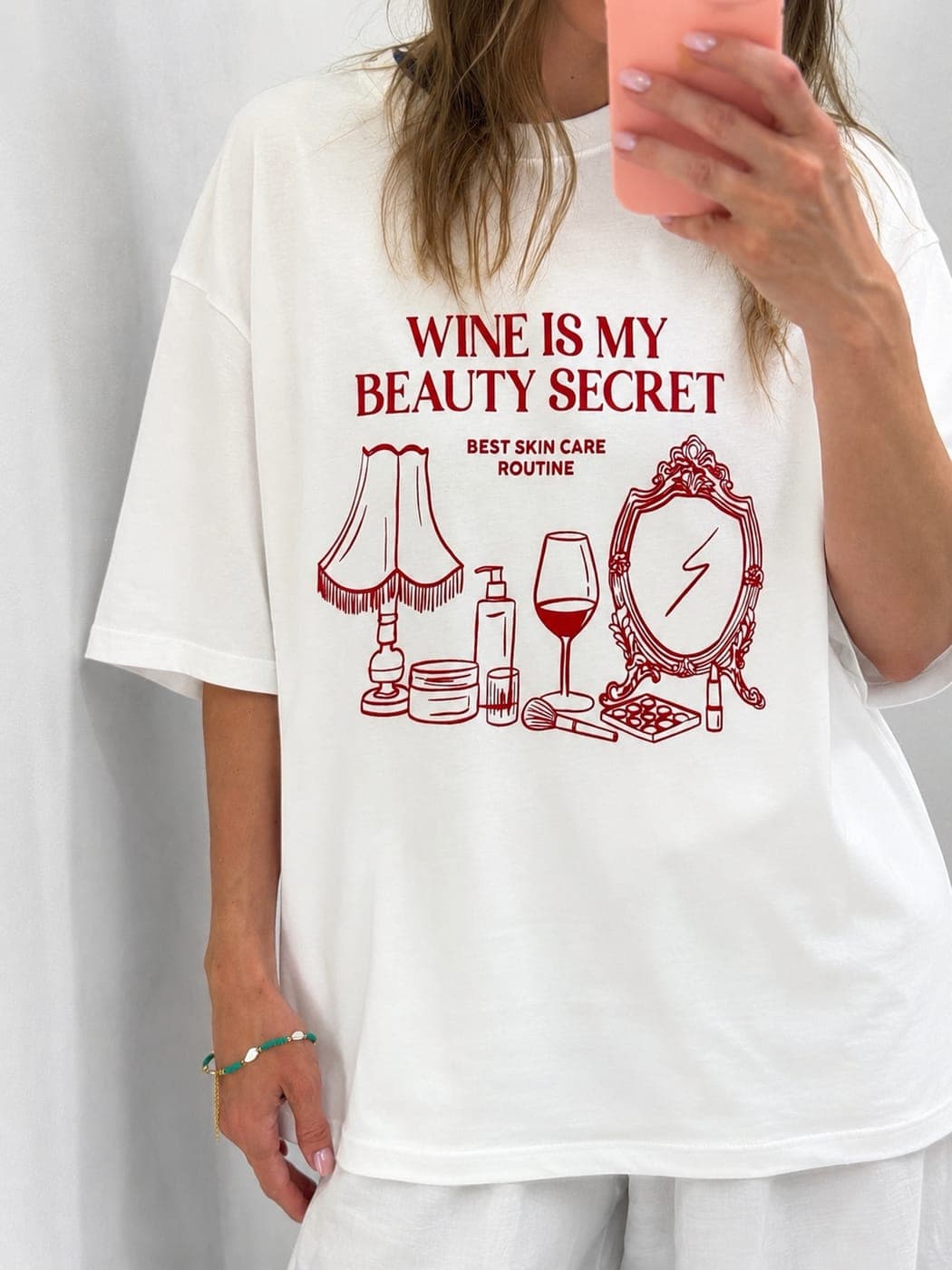 Футболка Chamur national 26082 "Wine is my beauty secret"