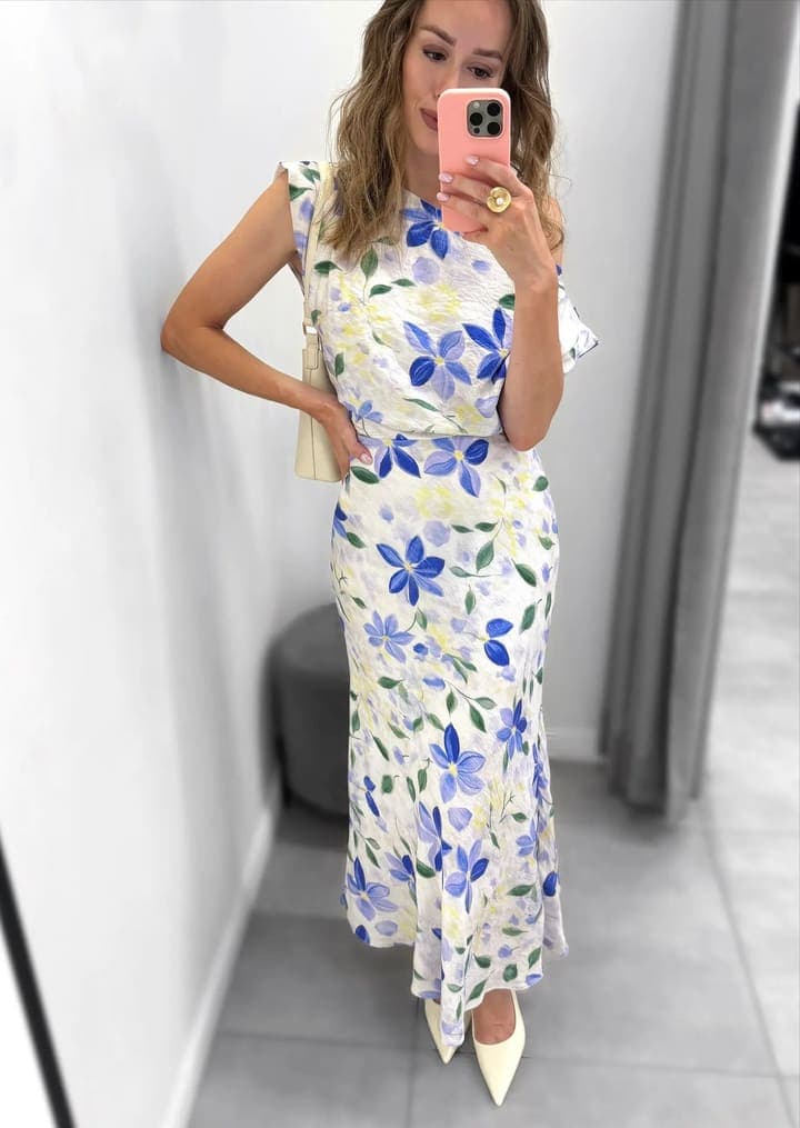 Платье Fashion 2812 c цветами