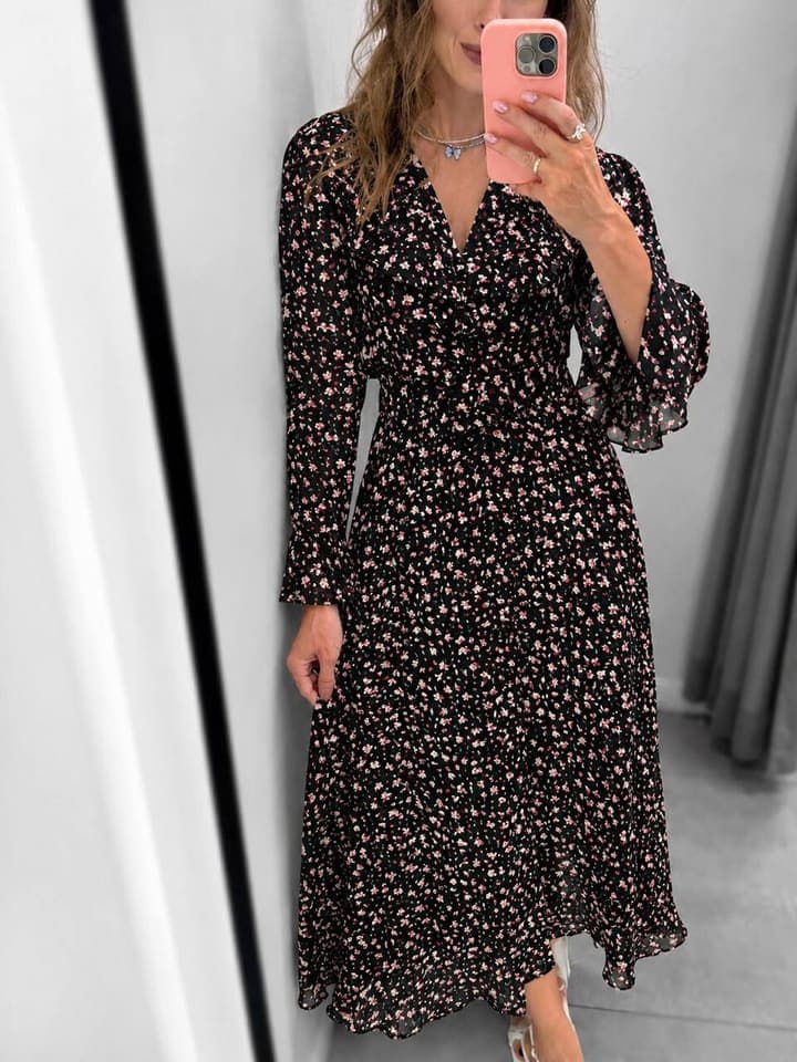 Платье Aiza dress 18454 в цветочек